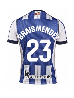 Real Sociedad Brais Mendez #23 Heimtrikot 2025-26 Kurzarm Real Sociedad Brais Mendez #23 Heimtrikot 2025-26 Kurzarm